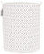 Sea Team 19.7 Inch Large Sized Waterproof Coating Ramie Cotton Fabric Folding Laundry Hamper Bucket Cylindric Burlap Canvas Storage Basket with Stylish Arrow Grey B Design