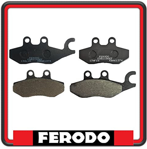 KIT PASTIGLIE FRENO FRENI ANTERIORI E POSTERIORI FERODO PER PIAGGIO BEVERLY 300 DAL 2010 IN POI - BEVERLY 350 4T 4V CON ABS - BEVERLY 350 ie SPORT TOURING.