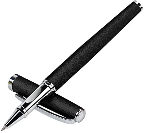 Zalantan Nice pens,luxury pen with cace,fancy pens Ballpoint Pen Smooth writing experience stylish design effortless writing executive pen-Gift Box with 0.5mm Black 2 Extra Refill (Black)