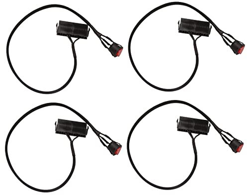 4 x 24-polige Buchse ATX PSU PC Netzteil Tester Start Up Jumper Kabel mit An-/Aus-Schalter, 50 cm