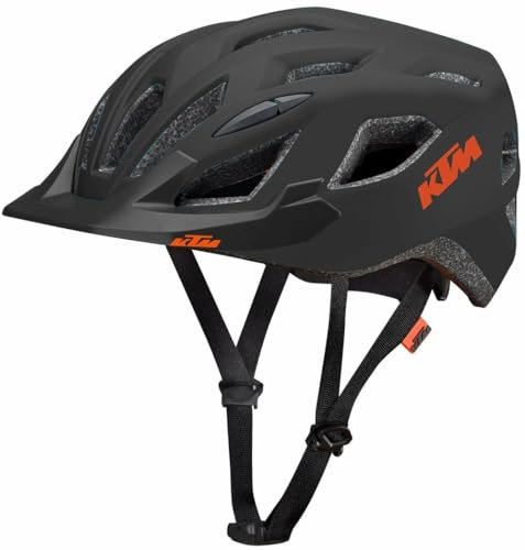 KTM Helm Fahrradhelm Unisex schwarz matt/Orange Matt Factory Line II 51-56 cm