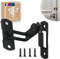 DuEgg 90° Chiavistello per Porta in Legno, Chiusura Porta, Metallo Nero Chiavistello, Antifurto Chivistello Porta Adatto per Porte, Finestre e Ante Scorrevoli di Armadi