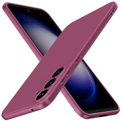 X-level für Samsung Galaxy S23 FE 5G Hülle, Dünn Weich Case, Weinrot | Handyhülle Soft Silikon Bumper Cover Kratzfeste Schutzhülle