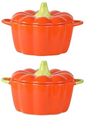WOBBLO Pentola per Zucca con Coperchio Barattolo per tè a Forma di Zucca Barattoli per di Halloween Stoviglie Forniture Decorazioni per la casa Decorative per Ragazzi Ragazze Dormitorio Appartamento