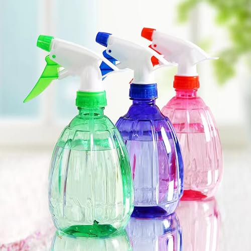 Nutabevr 3 Pièces 500ml Vaporisateur, Vaporisateur Bouteilles en Plastique Vide Rechargeable, Pulvérisation & Jet 2 Modes, Spray Bouteille pour Plantes Jardin, pour Nettoyage, Jardinage, Coiffeur