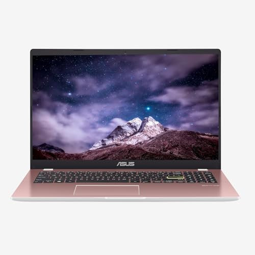 ASUS VivoBook Go, 15.6 FHD Laptop, Intel Pentium N6000 Processor, 4GB DDR4 RAM, 128GB eMMC SSD, Intel HD Graphics, Webcam, Windows 11 Home S Mode, Pink, TWE Mousepad