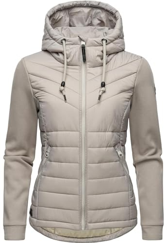 Ragwear Damen Übergangsjacke leichte Steppjacke kurz mit weichen Ärmeln und Kapuze Sandrra XS-6XL