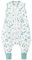 Chilsuessy Baby Sommerschlafsack mit Füßen 0.5 Tog Kleine Kinder Schlafsack mit Beinen Unwattiert 100% Baumwolle Schlafstrampler für Jungen und Mädchen, Pflanzen, 70cm/Baby Höhe 80-90cm