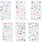 12 Sheets Watercolor Flower Stickers for Scrapbooking, Small Floral Plant Stickers for Journaling, Pressed Decorative Sticker, Tiny Cute Flower Stickers