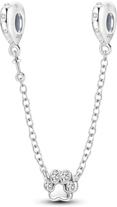 Parmuz 925 Sterling silver catena di sicurezza per braccialetto amore farfalla malocchio stopper distanziatore Charms clip ciondoli perline regalo gioielli per le donne