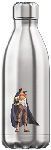 Atspauda Anime 241 Bouteille d'eau isotherme sous vide Argenté