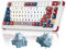 MageGee Gasket Portable 75% Gaming Mechanical Keyboard with Knob,Wireless/BT/Wire Panda Caps Compact 75 Keys Office Keyboard with Blue Whale Switch Gaming Keyboard for PC Laptop(White)