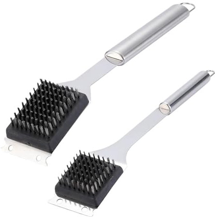 Cepillo de limpieza para parrilla, cepillo para barbacoa para limpiadores de parrilla, rasqueta ergonómica para limpieza de parrilla, accesorio portátil, herramienta de limpieza de calidad alimentaria