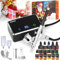 XDOVET Set de aerógrafo con pintura 16 colores/ 20ml, Set de aerógrafo de doble acción 32 PSI mejorado con tintes para modelismo, Set de aerógrafo portátil con compresor para colorear
