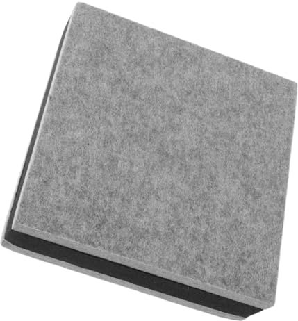 HAWILLOSCH Subwoofer Sound Isolation Pad Diffusers Desk Speakers Desktop Speaker Sound Bars Small Polyester Pad Recording Monitor Speakers Monitor Speaker Pads Studio Monitor Pads Light Grey