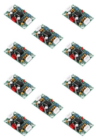 Giwnhvx 10X Mini Preamp Op Amp Module Amplifier Dual Channel NE5532 Preamplifier Tone Board 5 Times Wide Voltage 12-30V