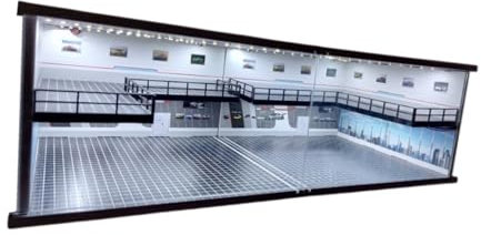 harayaa 1/64 Diecast Modellauto Display mit Garage und Parkplatz, Style A