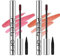 XINYUNXIN Peel Off Lip Liner Stain, Peel Off Tattoo Lip Tint Set - Long Lasting, Waterproof Lip Stain Highly Pigmented Lip Gloss Non-stick Cup Reveal Lipstick for Women # 1+2