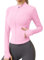 IECCP Sportjacke Damen Langarm Laufjacke Sport Oberteile Sportbekleidung für Damen Gym Yoga Trainingsjacke Dünne Jacke Fitness Outfit Shirt Top Rosa XS