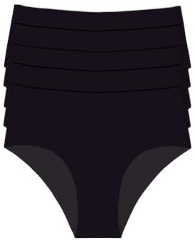Occulto Damen Seamless Slip 5er Pack (Modell: Savona), Nahtlose Frauen Unterwäsche