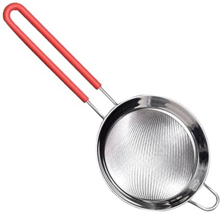 SUIOPPYUW Multifunktionales Feinsieb Set, robuste Ausführung für vielseitiges Kochen, Spaghetti Sieb mit langem Griff, Fettabscheider, leicht zu reinigen