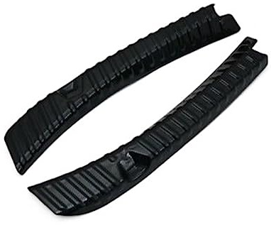 Rear Bumper Foot Plate Trunk Door Sill Guard Protector Cover Trim For Tesla For Model 3 2018 2019 2020 2021 2022 GFVFGNLNNA(Carbon Fiber Black)