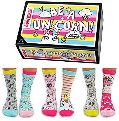trendaffe Sei EIN Einhorn Oddsocks Socken in 37-42 im 6er Set - Strumpf