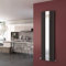 ELEGANT 1800 x 500 mm Vertical Mirror Radiator Designer Oval Column Panel Central Heating Radiators (Anthracite)