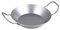 chg Set 338-62 - Poêles en fer Schlemmer, Ø 24 cm avec plateau en bois de hêtre, Ø 20,5 cm, fabriqué en Allemagne, fer, 1,2 l, argent