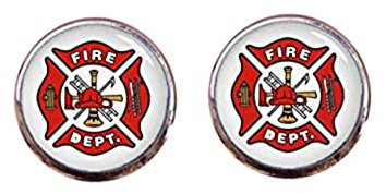 Art Picture Manschettenknöpfe, Feuerwehr-Manschettenknöpfe, Feuerwehrmann-Manschettenknöpfe, Feuerwehrmann, Feuerwehrmann-Manschettenknöpfe, benutzerdefinierte Hochzeits-Manschettenknöpfe,