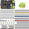 Fishing Tackle Box Kit Including Fishing Hooks,Sinker Weights,Crossline Barrel Swivel, Rolling Swivel Snap,Jig Hooks,Sinker Slides, Beads (215pcs Tackle Box Kit)