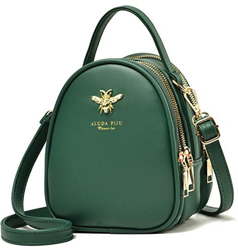 BAIKELI Leichte kleine Crossbody-Taschen Umhängetasche für Frauen Stilvolle Damen Handy Geldbörse und Handtaschen Geldbörse, 0-0-1-Grün, Small