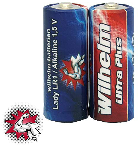 2 x WILHELM Lady N LR1 MN9100 4001 910A 1,5V Batterien