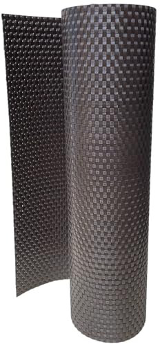 workingHOUSE Frangivista per Balcone in Polyrattan Altezza 100 cm - Telo per Ringhiera, Balcone e Terrazzo - Copertura Ringhiera del Balcone per Privacy - Facile da Installare (Marrone Scuro, 100)