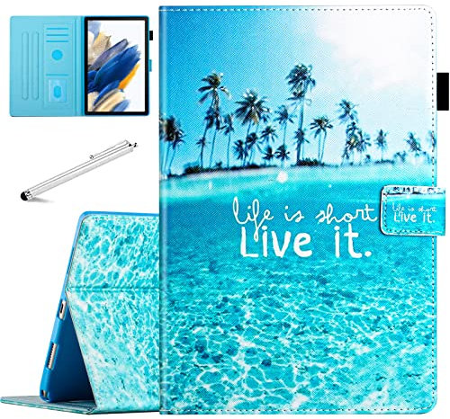 Fancity Coque Samsung Galaxy Tab A7 10.4 2020, Samsung Tab A7, étui de protection avec fonction veille/réveil automatique pour tablette Galaxy Tab A7 10,4 2020 (modèle SM-T500/T505/T507), plage