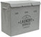 DuneDesign Wäschekorb 3 Fächer - 84L Wäschesammler Grau mit Deckel - Wäsche Organizer Schmutzwäsche Ordnungssystem Badezimmer Deko Schlafzimmer Wäschekorb Schrank Bad Organizer Waschmaschine