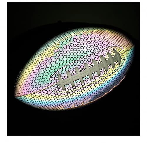MAOTN Reflektierender American Football, leuchtender fluoreszierender Ball, größe 3/6/9 Kinder Erwachsene jugendspiel spieltraining Glow in Dark Night Ball,Geschenk für Freund,Style,Number 9