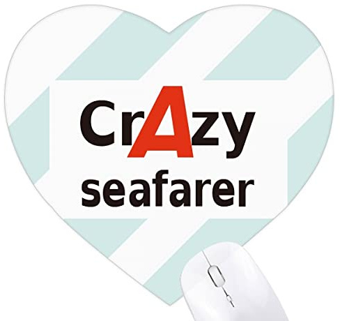 Mauspad, Gummi, Motiv: Seefahrer, Voyager, Herzmotiv, für Spiele, Büro