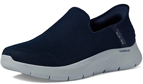Skechers GO Walk Flex, Mule Hombre, Navy Textile, 45.5 EU