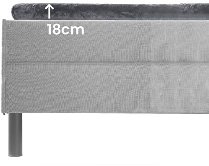 BaSaTex Cashmere Touch Topper Spannbettlaken | Nicky Plüsch Spannbetttuch für Topper Matratzen | 140x200 cm | Farbe: Anthrazit