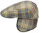 Göttmann Derby-K Flatcap aus Wolle mit Ohrenklappen - Hellblau-Rotbraun (58) - 58 cm