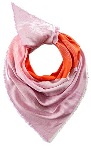 CODELLO Damen Beidseitig tragbares Dreieckstuch mit klassischem Paisley-Muster