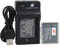 DSTE NP-BJ1 Lot de 2 batteries Li-ion et chargeur micro USB compatibles avec Sony DSC-RX0 RX0 II (DSC-RX0M2) comme Nikon EN-EL19 ENEL19