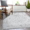 TOPICK Teppich Kurzflor 90x150cm Grau Chenille Vintage Faltbar Suppedünner Waschbar Retro Teppiche Blumen Boho rutschfeste für Innenbereich Küche Wohnzimmer Schlafzimmer Kinderzimmer