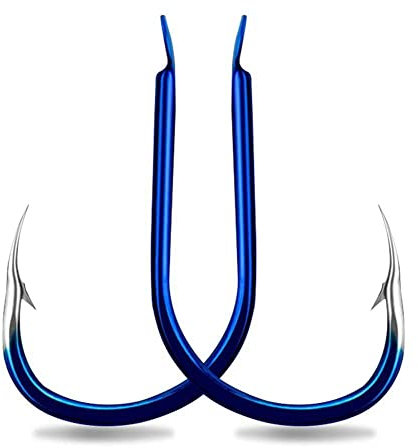 FROVOL 20 Stück Angelhaken aus Hartstahl für Karpfen, japanischer Stil, Meerwasser-Angeln, Angelzubehör, Schnurhaken