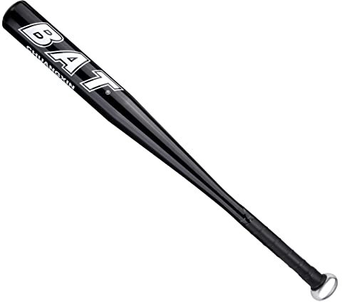 30 Zoll / 34 Zoll Baseballschläger Aluminium Baseball Bat 86 cm Metall Baseball Schläger Alu baseballschläger Sportschläger Anti Rutsch Griff Für Training und Übung (Schwarz, 30 Zoll)