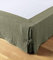 Cache sommier L’Effet Papillon - Housse sommier 100% Double Gaze de Coton Hauteur 30cm [ Cache-sommiers ] (Vert Romarin, 180x200 cm)