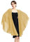 BEAUTELICATE Chiffon Schal Stola Bolero Damen Für Abendkleid Festlich Hochzeit Braut Frühling Sommer Jacke (Senfgelb, Einheitsgröße)