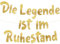 Lustige Banner, Glitzerbanner Die Legende ist im Ruhestand, Partyzubehör zum Renteneintritt