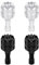4pcs Drone Controller Sticks, Détachables Joysticks Drone Accessoires de Remplacement de Pouce de Bâton de Contrôleur Compatibles avec DJI Mini 3 Pro Drone DJI RC (Noir, Argent)